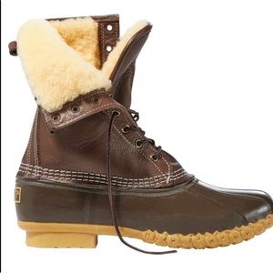 ll bean “bean boots” sterling lined size 8